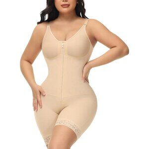 Women's Tan Tummy Control Body Shaper Surgery Garment Butt Lifter Shapewear